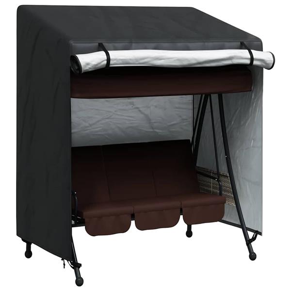 Grote foto vidaxl hoes voor buitenschommel 155 x 95 x 165 cm 600d oxford stof tuin en terras tuinmeubelen