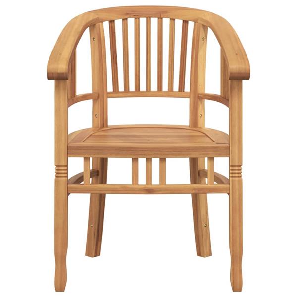 Grote foto vidaxl stoel 2 pcs bruin 63 x 58 x 89 cm massief teakhout tuin en terras tuinmeubelen