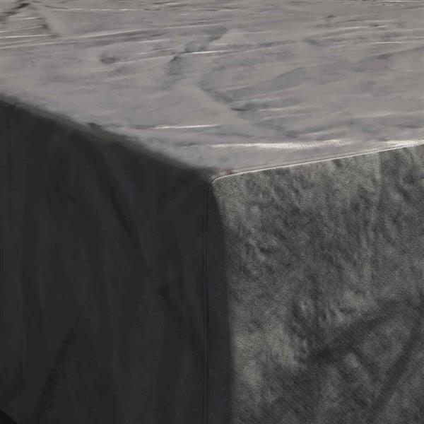 Grote foto vidaxl hoes voor tuinmeubelen zwart 275 x 275 x 70 cm 420d tuin en terras tuinmeubelen