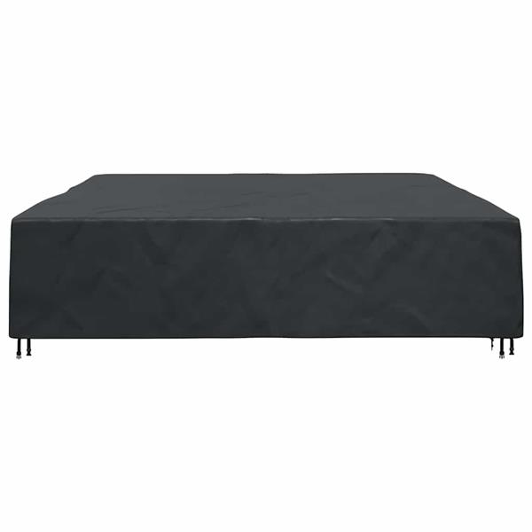 Grote foto vidaxl hoes voor tuinmeubelen zwart 350 x 260 x 90 cm 210d tuin en terras tuinmeubelen