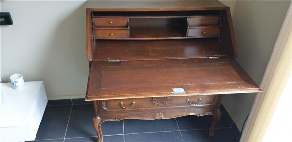 Grote foto secretaire notelaar op hoge poten antiek en kunst kasten