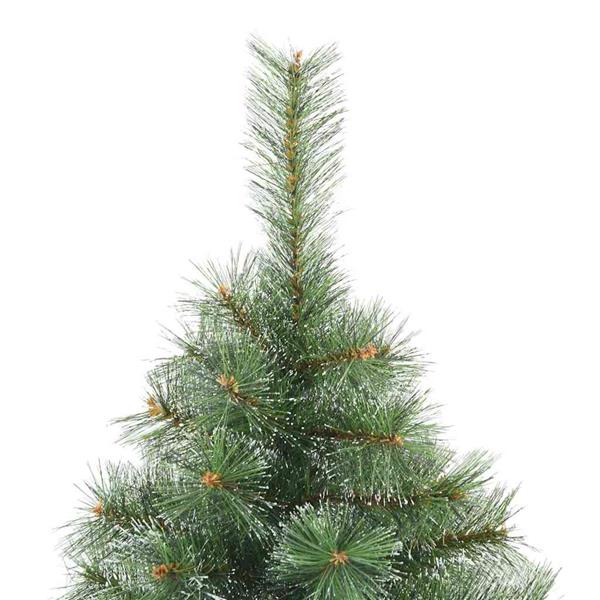 Grote foto vidaxl kunst kerstboom met geveerde takken sneeuw bedekt wit 210 cm diversen overige diversen