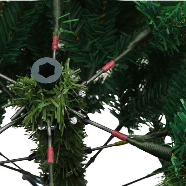 Grote foto vidaxl kunst kerstboom met geveerde takken sneeuw bedekt wit 210 cm diversen overige diversen