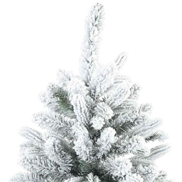 Grote foto vidaxl kunst kerstboom met geveerde takken sneeuw bedekt wit 210 cm diversen overige diversen