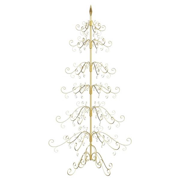 Grote foto vidaxl metalen kerstboom met standaard goud 180 cm poedergecoat staal diversen overige diversen