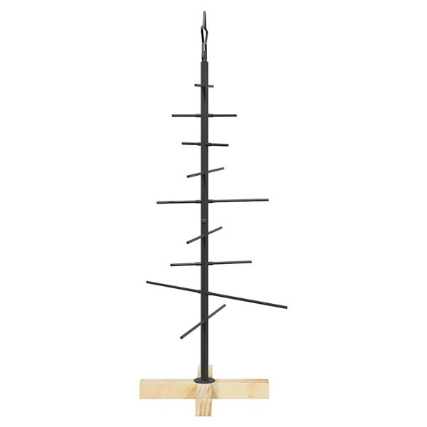 Grote foto vidaxl metalen kerstboom met standaard zwart 90 cm poedergecoat staal diversen overige diversen