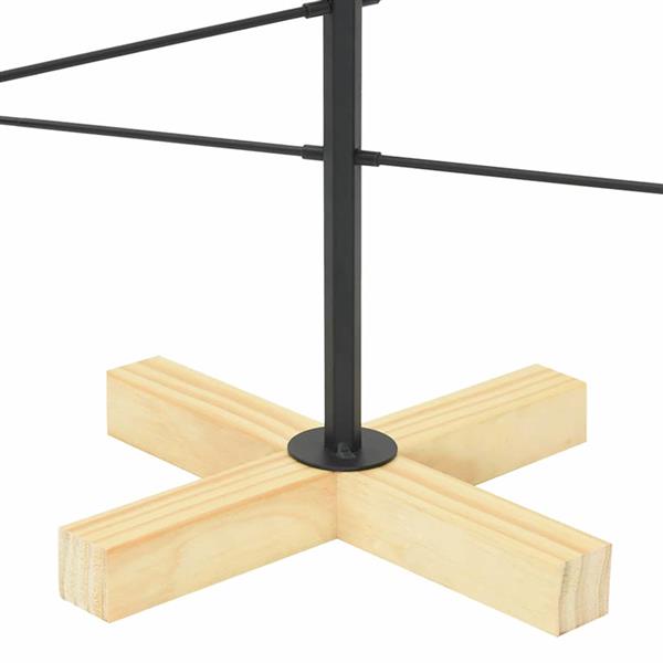 Grote foto vidaxl metalen kerstboom met standaard zwart 90 cm poedergecoat staal diversen overige diversen