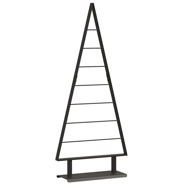 Grote foto vidaxl metalen kerstboom met standaard zwart 125 cm staal diversen overige diversen