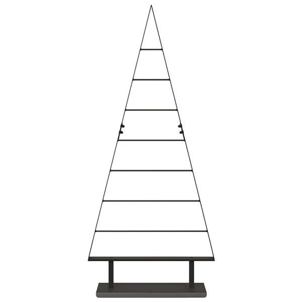 Grote foto vidaxl metalen kerstboom met standaard zwart 125 cm staal diversen overige diversen
