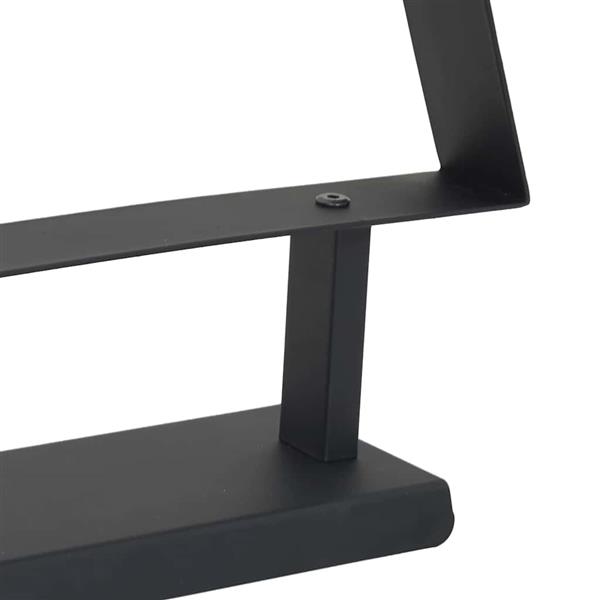 Grote foto vidaxl metalen kerstboom met standaard zwart 125 cm staal diversen overige diversen