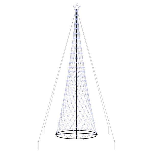 Grote foto vidaxl led kerstboom met 550 led blauw 160 x 160 x 500 cm metaal diversen overige diversen