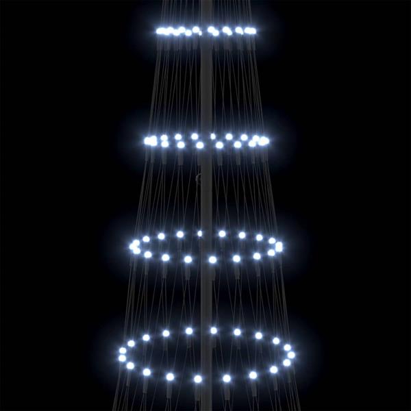 Grote foto vidaxl led kerstboom koudwit 100.5 x 100.5 x 302.5 cm metaal diversen overige diversen