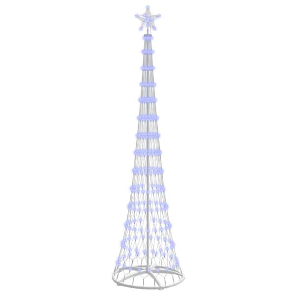 Grote foto vidaxl led kerstboom met 290 led blauw 70 x 70 x 250 cm metaal diversen overige diversen
