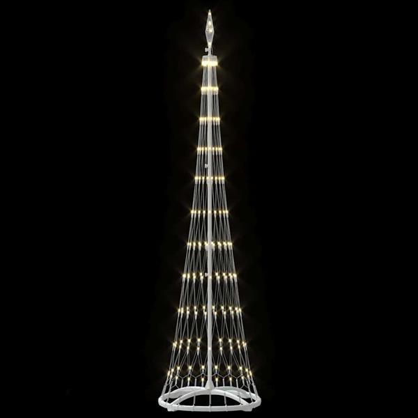 Grote foto vidaxl led kerstboom met 230 led warmwit 51 x 51 x 190 cm metaal diversen overige diversen