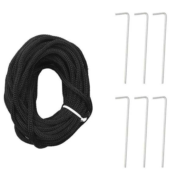 Grote foto vidaxl led kerstboom met 390 led met grondpennen koudwit 250 cm ijzer diversen overige diversen