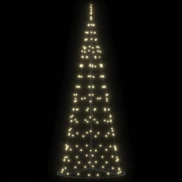 Grote foto vidaxl led kerstboom met 390 led met grondpennen warmwit 250 cm ijzer diversen overige diversen