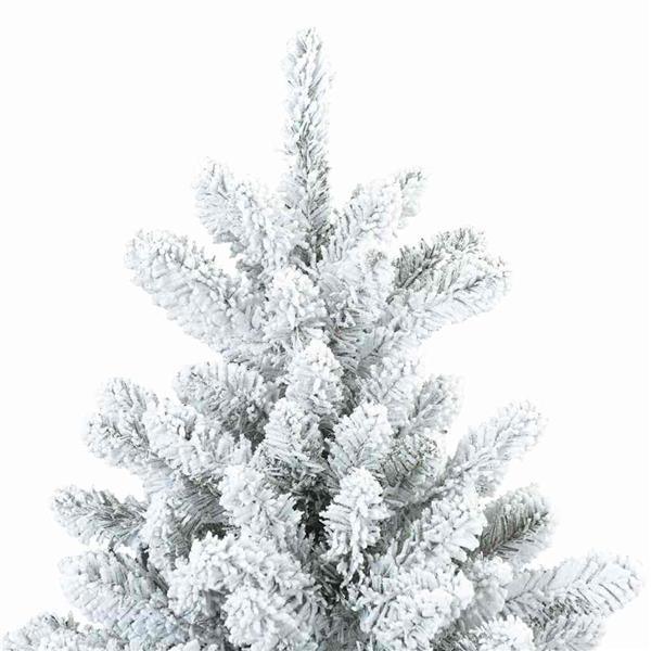 Grote foto vidaxl kunst kerstboom met geveerde takken sneeuw bedekt wit 240 cm diversen overige diversen
