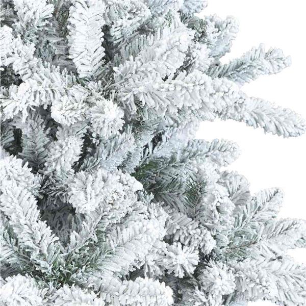 Grote foto vidaxl kunst kerstboom met geveerde takken sneeuw bedekt wit 240 cm diversen overige diversen