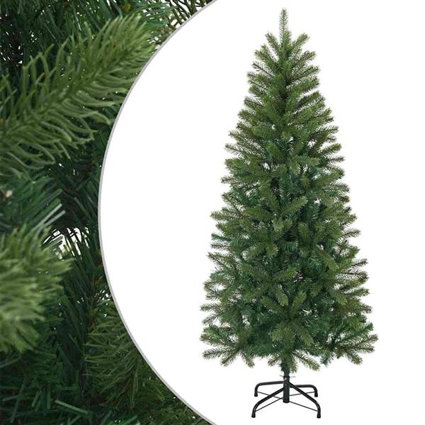 Grote foto vidaxl kunstkerstboom met standaard groen 150 cm pvc pe en staal diversen overige diversen