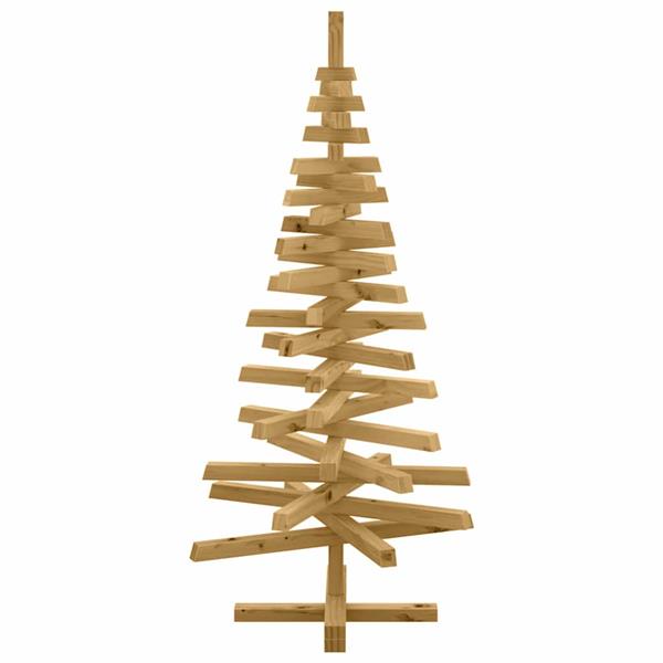 Grote foto vidaxl kerstbomen met standaard bruin 120 cm massief grenenhout diversen overige diversen