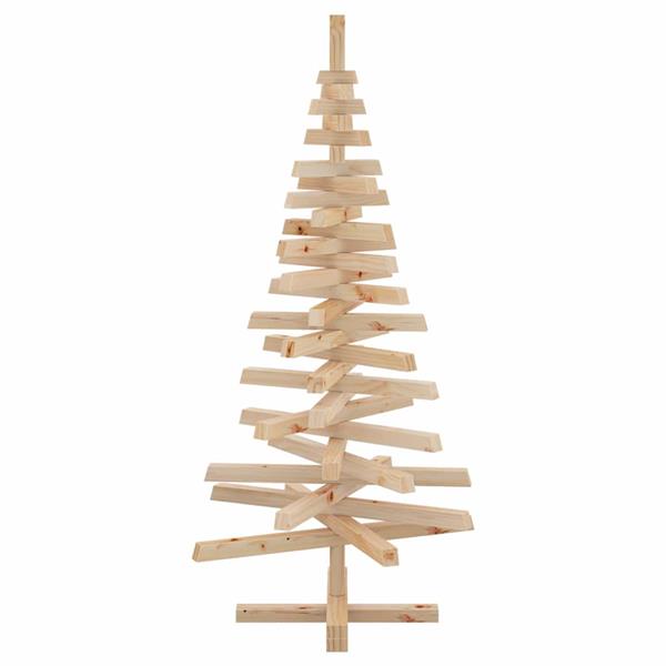 Grote foto vidaxl kerstbomen met standaard naturel 120 cm massief grenenhout diversen overige diversen