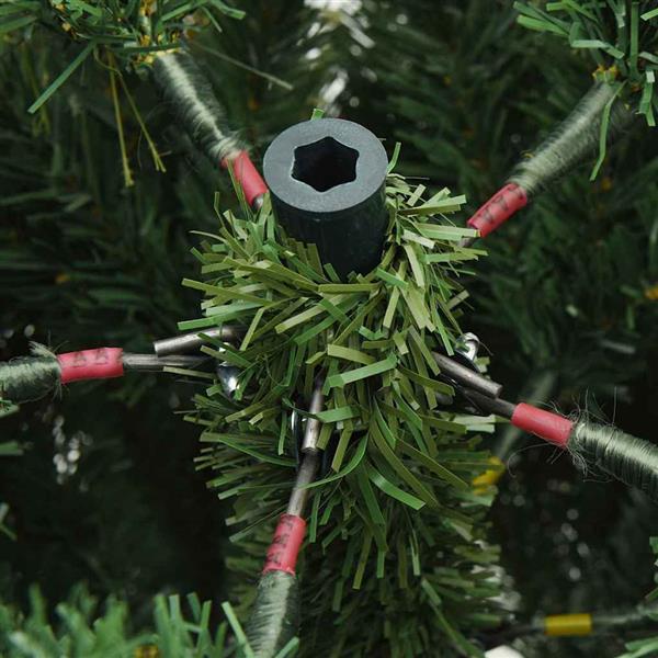 Grote foto vidaxl kunstmatige inklapbare kerstboom groen 120 cm pvc pe en staal diversen overige diversen