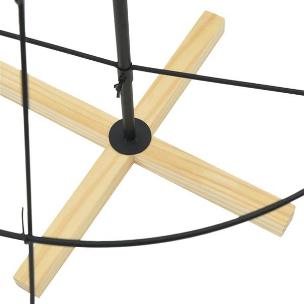 Grote foto vidaxl kerst cone boom met standaard zwart 150 cm staal diversen overige diversen