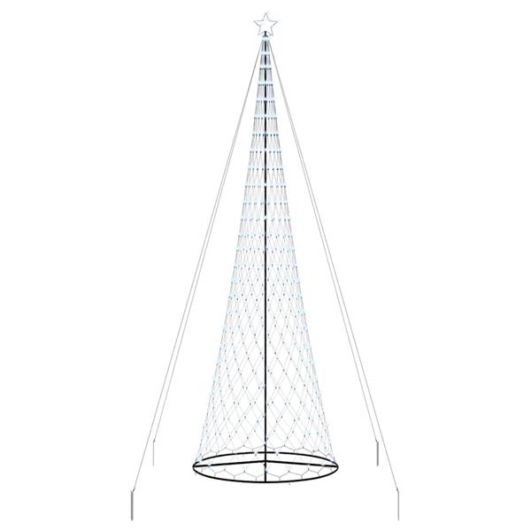 Grote foto vidaxl led kerstboom met 550 led koudwit 160 x 160 x 500 cm metaal diversen overige diversen