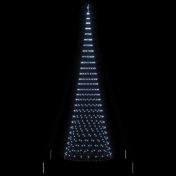 Grote foto vidaxl led kerstboom met 550 led koudwit 160 x 160 x 500 cm metaal diversen overige diversen
