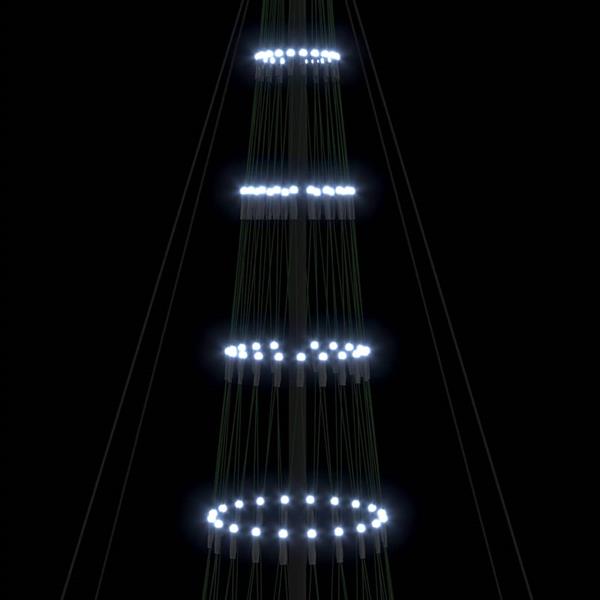 Grote foto vidaxl led kerstboom met 550 led koudwit 160 x 160 x 500 cm metaal diversen overige diversen