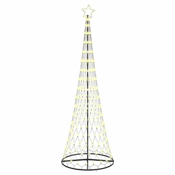 Grote foto vidaxl led kerstboom warmwit 100.5 x 100.5 x 302.5 cm metaal diversen overige diversen