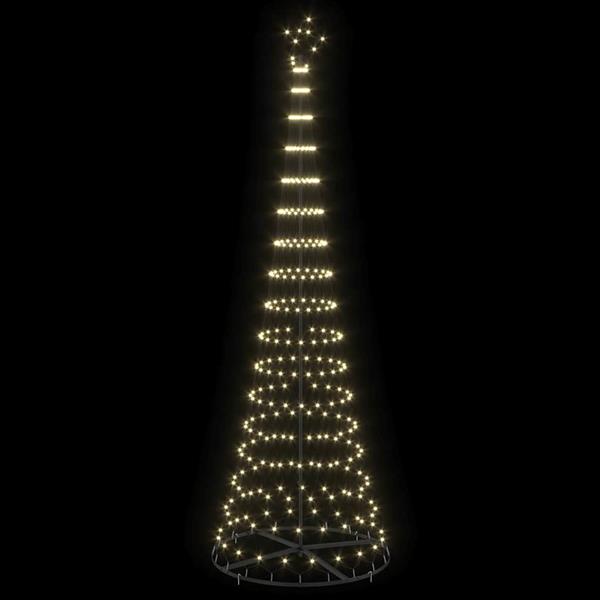 Grote foto vidaxl led kerstboom warmwit 100.5 x 100.5 x 302.5 cm metaal diversen overige diversen