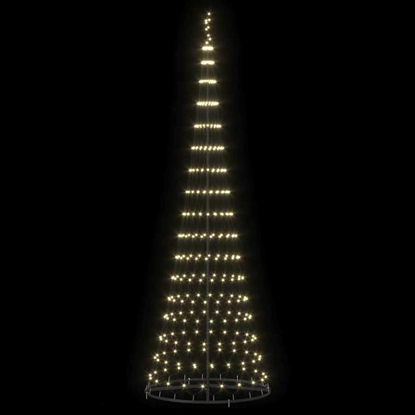 Grote foto vidaxl led kerstboom warmwit 100.5 x 100.5 x 302.5 cm metaal diversen overige diversen