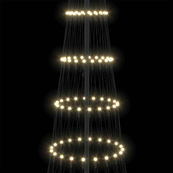 Grote foto vidaxl led kerstboom warmwit 100.5 x 100.5 x 302.5 cm metaal diversen overige diversen