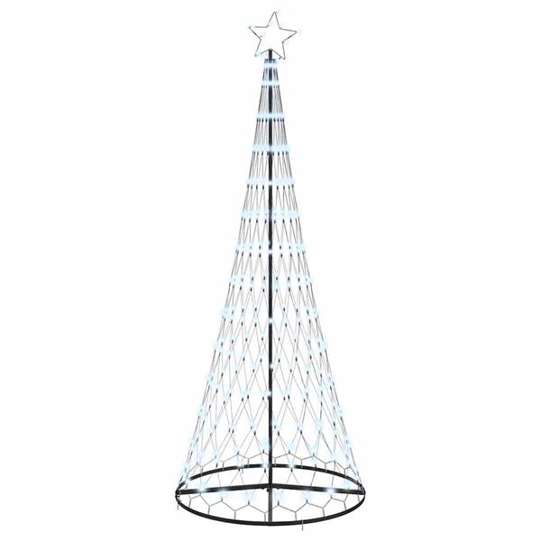 Grote foto vidaxl led kerstboom met 290 led koudwit 100 x 100 x 250 cm metaal diversen overige diversen