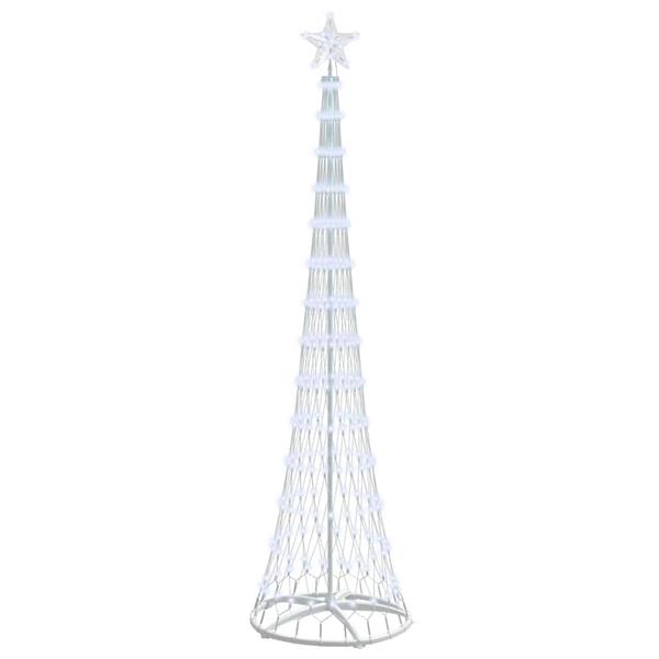 Grote foto vidaxl led kerstboom met 290 led koudwit 70 x 70 x 250 cm metaal diversen overige diversen