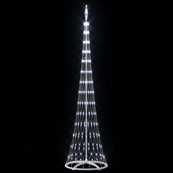 Grote foto vidaxl led kerstboom met 290 led koudwit 70 x 70 x 250 cm metaal diversen overige diversen