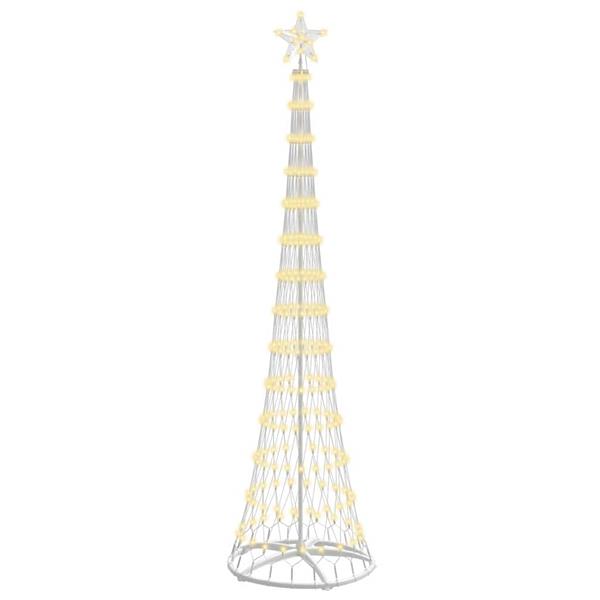 Grote foto vidaxl led kerstboom met 290 led warmwit 70 x 70 x 250 cm metaal diversen overige diversen