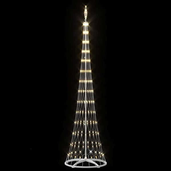 Grote foto vidaxl led kerstboom met 290 led warmwit 70 x 70 x 250 cm metaal diversen overige diversen