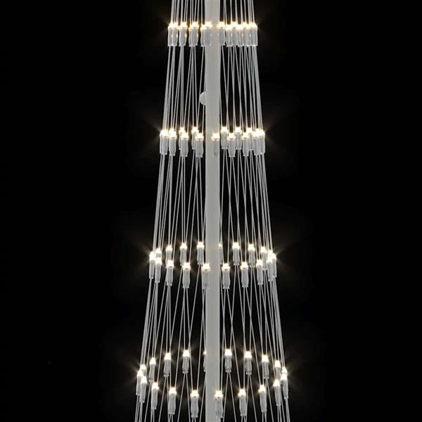Grote foto vidaxl led kerstboom met 290 led warmwit 70 x 70 x 250 cm metaal diversen overige diversen
