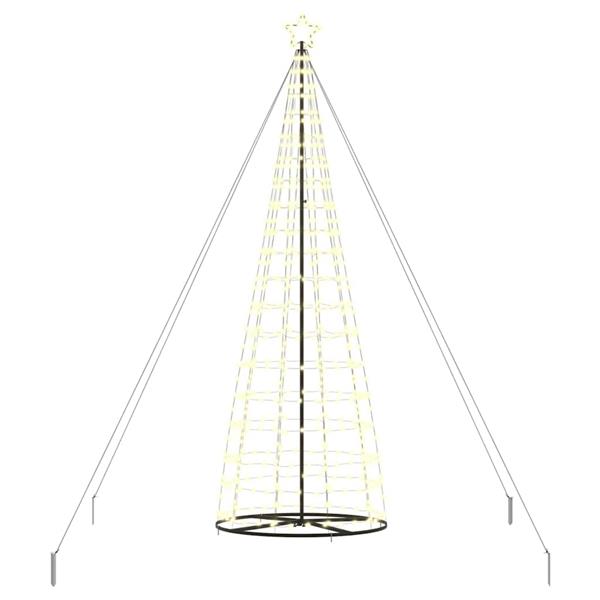 Grote foto vidaxl led kerstboom met 800 led met grondpennen warmwit 400 cm ijzer diversen overige diversen