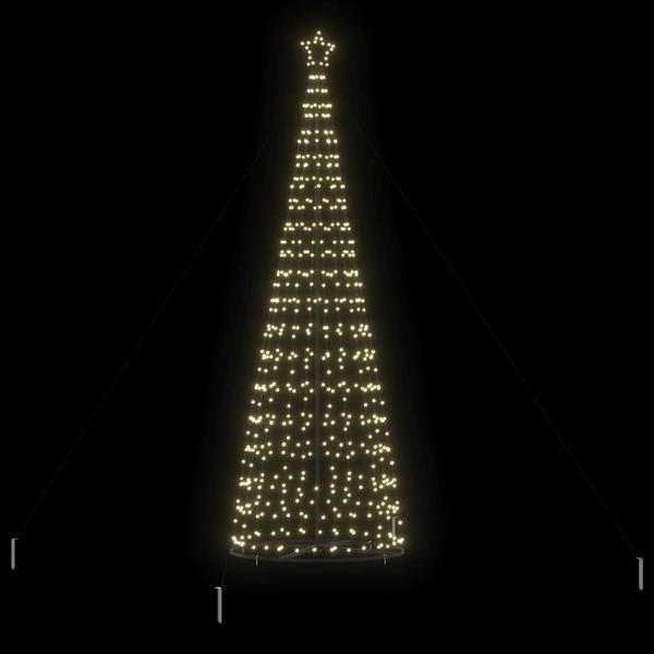 Grote foto vidaxl led kerstboom met 800 led met grondpennen warmwit 400 cm ijzer diversen overige diversen