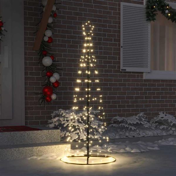 Grote foto vidaxl led kerstboom met 390 led met grondpennen warmwit 250 cm ijzer diversen overige diversen
