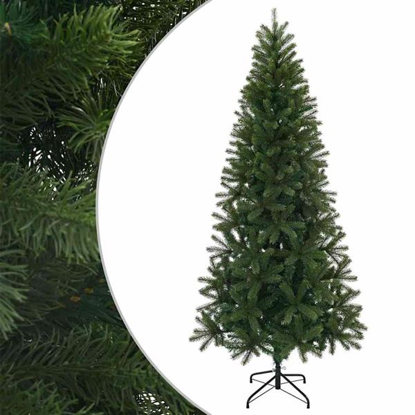 Grote foto vidaxl kunstkerstboom met standaard groen 210 cm pvc pe en staal diversen overige diversen