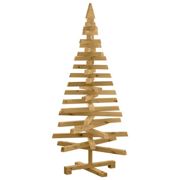 Grote foto vidaxl kerstbomen met standaard bruin 120 cm massief grenenhout diversen overige diversen