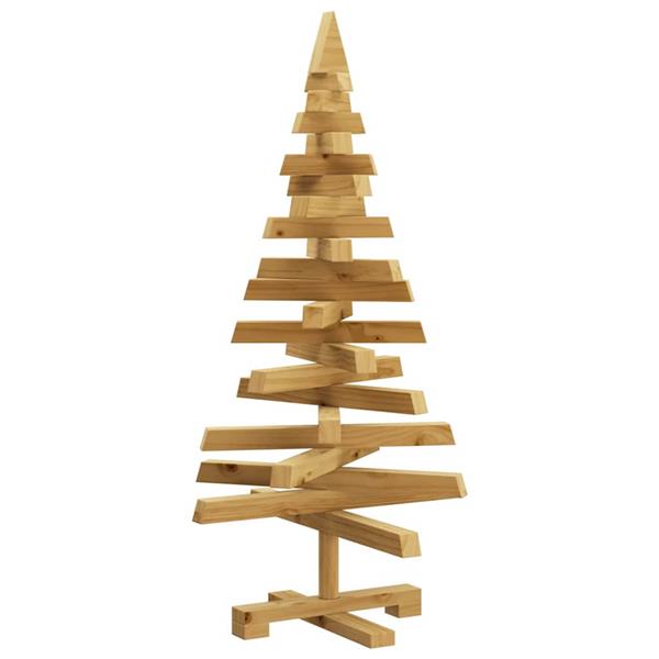 Grote foto vidaxl kerstbomen met standaard bruin 90 cm massief grenenhout diversen overige diversen