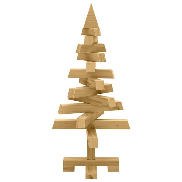 Grote foto vidaxl kerstbomen met standaard bruin 60 cm massief grenenhout diversen overige diversen