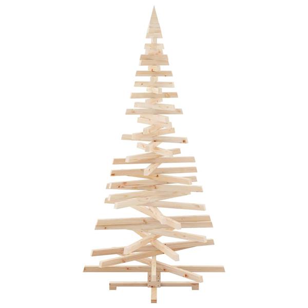 Grote foto vidaxl kerstbomen met standaard naturel 210 cm massief grenenhout diversen overige diversen