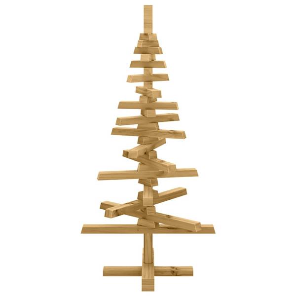 Grote foto vidaxl houten kerstboom met standaard bruin 90 cm massief grenenhout diversen overige diversen