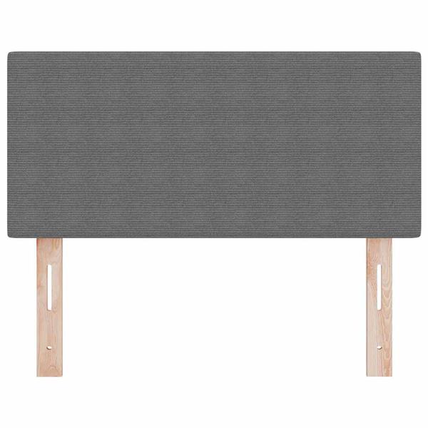 Grote foto vidaxl hoofdbord met hoofdeinde lichtgrijs 100 cm ribstof antiek en kunst stoelen en banken